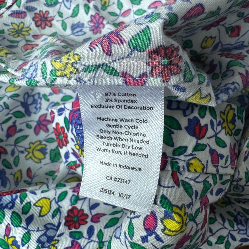 Talbots Multi-Color Floral Button-Down Shirt - Picture 11 of 11